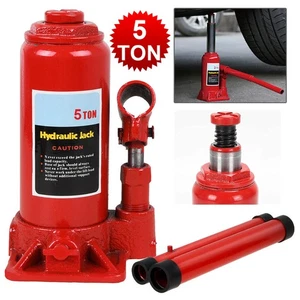 5T Heavy Duty Truck Caravan Car Van Boat Hydraulic Lifting Ram Bottle Jack UK - Picture 1 of 13