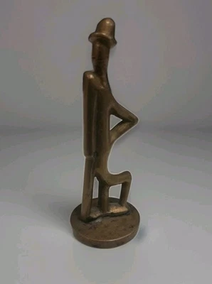 Pisapapeles CHINA marca bronce decoración escultura artística estilo repro Hagenauer 3"  Foto 1 de 4