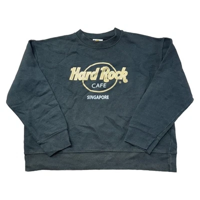 Sudadera Hard Rock Café Singapur Estampado Gráfico Negro Jersey Mujer Mediana Foto 1 de 4