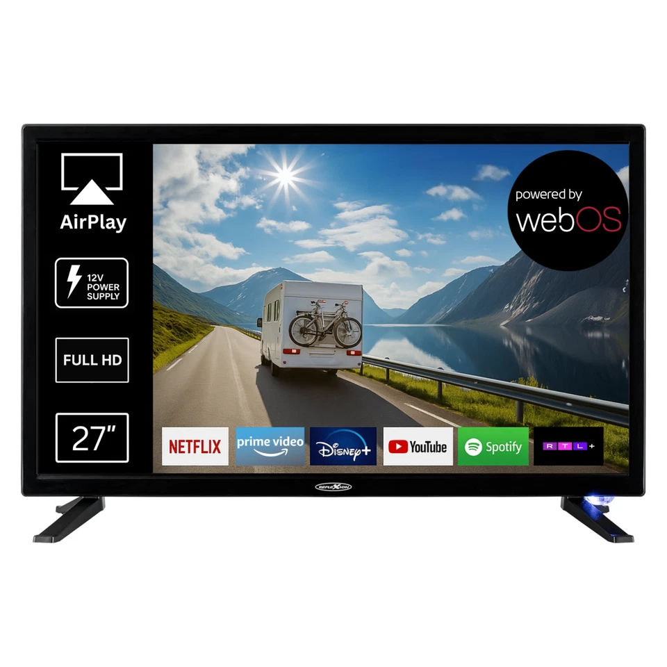 REFLEXION LDD27IBT  27 Zoll Smart TV (webOS), 12/230 Volt, Wohnmobil, Caravan - Bild 1 von 4