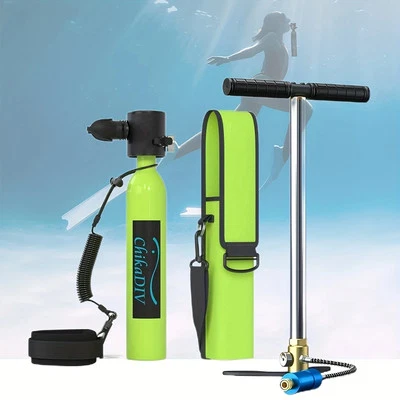 US Swimming Underwater Diving Snorkel Scuba with HandPump For Adult - Image 1 of 4