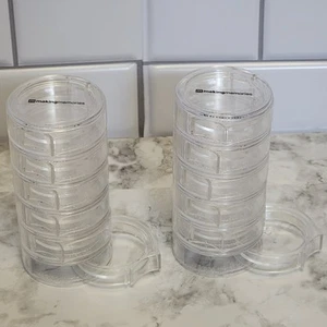 Making Memories Stacking Swivel Drawer Bins Lot of 12 Craft Supplies Storage - Picture 1 of 4