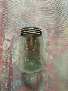 Vintage Ball Mason Jar Blue Tint - Picture 1 of 5