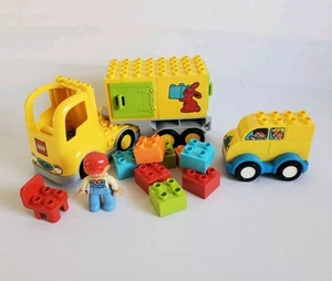 Lego Duplo 10601 + 10851 Mi Primer Camión De Entrega Y Autobús TBE Sin Caja - Imagen 1 de 10