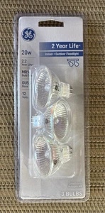 GE MR16 Light Bulbs 3 Pack 20W 85289 New - Picture 1 of 4