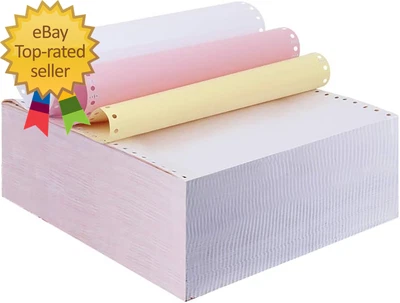 9-1/2 X 11 Inches Carbonless Continuous Forms Computer Paper Printable NCR Copy