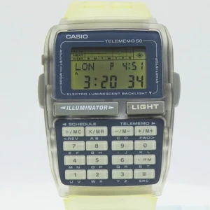 Banco de datos Casio exclusivo de la tienda Disney 1998 - retroiluminación LCD oculta de Mickey DBC-63 - Imagen 1 de 20