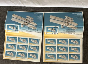 FIRST FLIGHT CENTENNIAL FDC, DAYTON, OH  2003  Stamps Two Sheets Ten 37 Cent - Picture 1 of 4