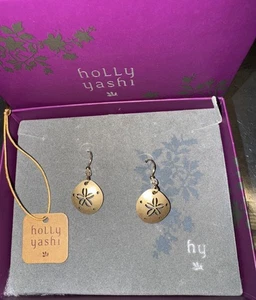 Holly Yashi Sand Dollar Ohrringe Neu in Box - Bild 1 von 7