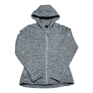 Mammut Kachemak Gray/Blue Full Zip Hoodie Fleece Hiking Sweatshirt Women's Small - Picture 1 of 12