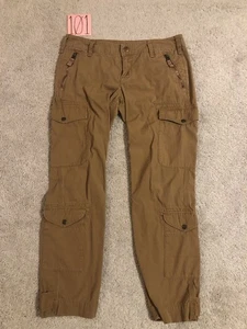 Pantaloni cargo militari vintage Ralph Lauren sport paracadutisti donna 10 Gorpcore grunge - Foto 1 di 21