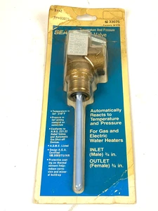 Vintage Sears 33075 Gasüberdruckventil NEU VERSIEGELT AUF KARTE 3/4" - Bild 1 von 4