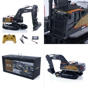 HUINA 1/14 Scale 592 RC Tracked Excavator Digger Model 2.4G Radio Light Sound - Picture 1 of 12