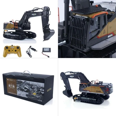 HUINA 1/14 Scale 592 RC Tracked Excavator Digger Model 2.4G Radio Light Sound - Image 1 of 4