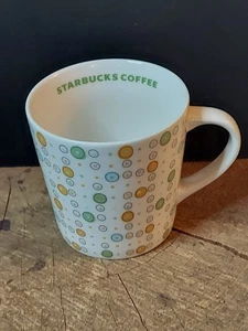Starbucks 2005 Spring White with Polka Dots Circles Bubbles 14 oz Mug Tasse  - Bild 1 von 8