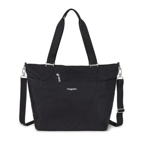 NWT Baggallini Black Avenue Travel Laptop Weekender Tote RAVE252B0018 Lightwt - Picture 1 of 15