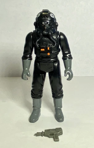 Vintage Kenner 1982 Star Wars Imperial TIE Fighter Pilot Complete w/Blaster Cover