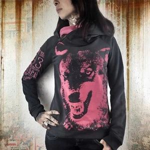 Yakuza Hoodie Damen Kapuzenpullover Sweatshirt Pullover GHOB8129 Farbe Grau - Bild 1 von 4