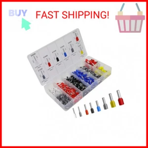 800pcs Wire Ferrules Terminals Kit, AWG 22-8 Insulated Cord Pin Ends Terminals - Picture 1 of 2
