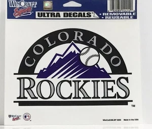 Colorado Rockies MLB Ultra Decal WinCraft Baseball Removable Reusable Licensed - Picture 1 of 1