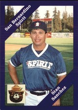 1989 San Bernardino Spirit Cal League Cards #91 Stan Sanchez CO