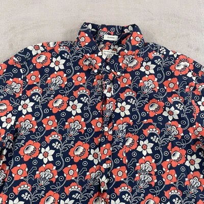 J Crew Shirt Men LT Large Tall Multi Floral Hawaiian Classic Fit SS NWOT - Image 1 of 4