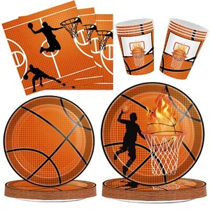 JQSSHXB 200Pcs Basketball Birthday Party Decorations Basketball Party Supplie... - Picture 1 of 6