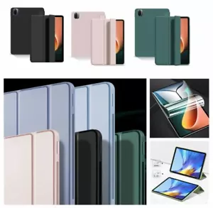 Xiaomi Mi Pad 5 / Pad 5 Pro Case 11" Tablet Soft Tri-fold TPU Case + Screen Film - Picture 1 of 22