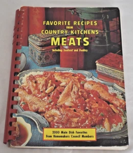 Favorite Recipes from Country Kitchens Meats Seafood Poultry 1966 Cookbook - Picture 1 of 12