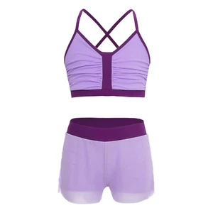 Kids Girls Outfits Fashion Swimsuit Holiday Bathing Suit Quick Dry Color Block - Picture 1 of 72