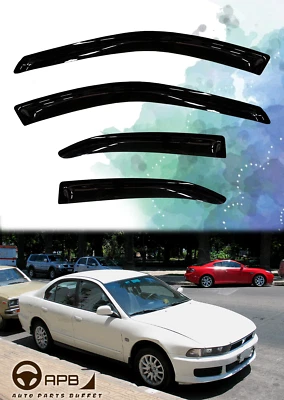 Para Mitsubishi Galant 96-06 Deflector Ventana Viseras Protector Ventilación Protector Intemperie Foto 1 de 4