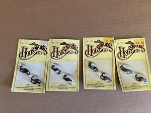 Lote de 4 ganchos Houseworks negros S herrajes miniatura escala 1” 1102 - Imagen 1 de 1