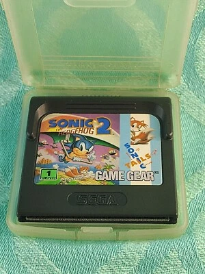 Sonic the Hedgehog 2 Tails Sega Game Gear Cartridge In Case - Image 1 of 4