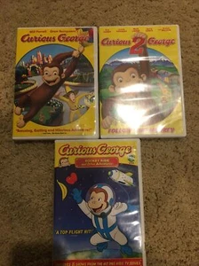 Curious George DVD Lot Includes The Movie, 2, Rocket Ride And Zoo Night - Picture 1 of 2