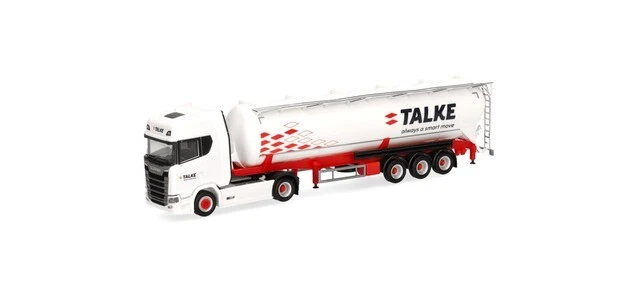 Herpa 318235 - 1/87 Scania Cs 20 HD Silo Semirimorchio " Talke " - Nuovo