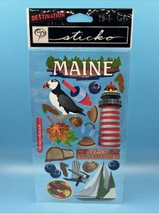 NEW Destination Sticko Set: MAINE, Brand New, Photo Safe - Picture 1 of 2