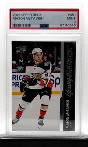 2021-22 Upper Deck Young Guns Mason McTavish #451 PSA 9 MINT - Bild 1 von 2