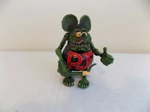 RAT FINK 4" POSABLE FIGURE NEW NO BOX BIG DADDY ED ROTH BLACK SHIRT - Picture 1 of 10