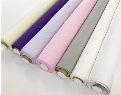 Sheeting Fabric Extra Wide 94” 240cm Plain Polycotton Craft Quilt Backing - Image 1 of 4