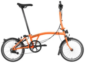 Brompton C Line M 6-Speed Black Edition Folding Bike Sunset Orange Cycling Mens - Picture 1 of 1