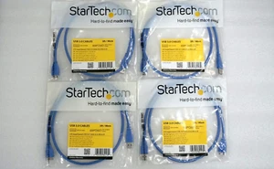 4 x Startech.com 3Ft Superspeed USB 3.0 Type A To Micro B Cable USB3SAUB3 (U30 - Picture 1 of 4