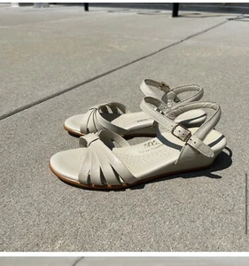 SAS Sandles. 8WW. White leather - Picture 1 of 6
