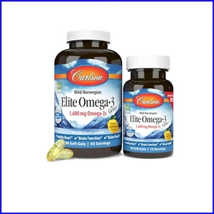 Labs Elite Omega-3 Fish Oil Softgels, 1600mg, Natural Lemon Flavor, 120 Count - Picture 1 of 10