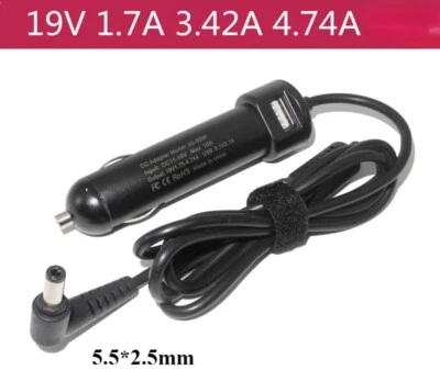 90W Auto Car Notebook Power Adapter Laptop Charger for ASUS X550D K550D A55V - Bild 1 von 4
