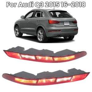 Left+Right Rear Bumper Lower Tail Light Brake Stop Lamp For Audi Q3 2015 16-2018 - Picture 1 of 12