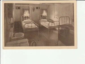 Cartolina NAVE << Compagnie Maritime Belge, pacchi barca, cabina, interno.>> s/w cartolina kl - Foto 1 di 2