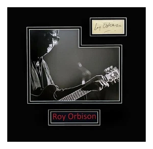Roy Orbison Autograph Page Matted and Museum Framed Ready to Hang - Picture 1 of 3