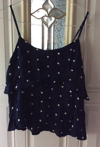 Old Navy - Navy Blue Poke a Dot Tank - Size Small - Picture 1 of 7