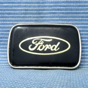 Ford Emblem Dress Belt Buckle Truck Promotional Vtg 80s RJ Roberts & Co .TYC964 - Picture 1 of 8
