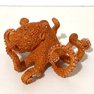 Retired Schleich North America Octopus Toy Figure Orange - Picture 1 of 5